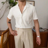 Aiden | Classic Relaxed Fit Kurzarm Herren Sommerhemd