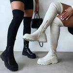 Charlotte | Stretch Strickstiefel Zendoo.de