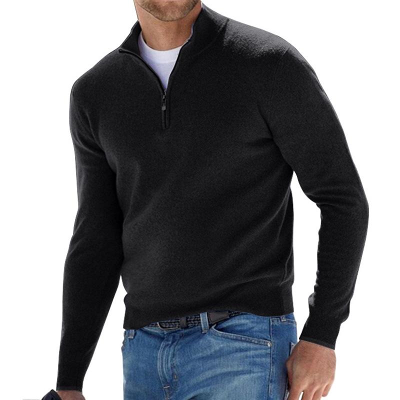 Herren Pullover mit halbem Reißverschluss – Stilvoller Freizeit- und Business-Look
