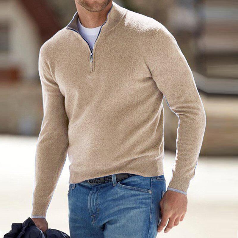 Herren Pullover mit halbem Reißverschluss – Stilvoller Freizeit- und Business-Look
