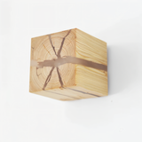 Rustikale Holz Wandleuchte – Moderne LED Wandlampe im Natur Design