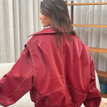 Jade | Übergroße Kontrastnaht Jacke Zendoo.de