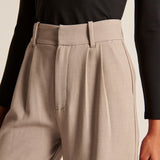 Elegante Wide-Leg Hose in Beige – Minimalistischer Stil für jeden Anlass