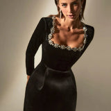 Yassy | Velvet Elegant Kleid