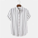 Klassisches Herren Sommer-Set mit Streifen | Hemd & Shorts