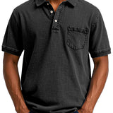 Vintage Polo Shirt mit Brusttasche – Lässiger Herren Style