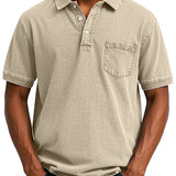 Vintage Polo Shirt mit Brusttasche – Lässiger Herren Style