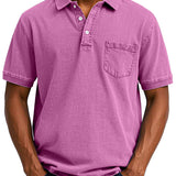 Vintage Polo Shirt mit Brusttasche – Lässiger Herren Style