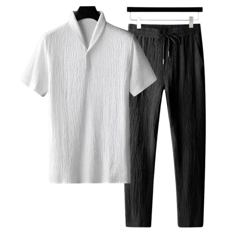 Herren Sommer Set aus Baumwolle – Polo & Hose im Old-Money Stil
