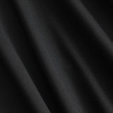 Valeria | Elegantes Schwarzes Langärmliges Minikleid – Figurbetonte Passform mit Drapierung & Rosendetail