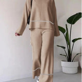 Elegantes Zweiteiler Set mit Pullover und Hose – Moderner Freizeitlook