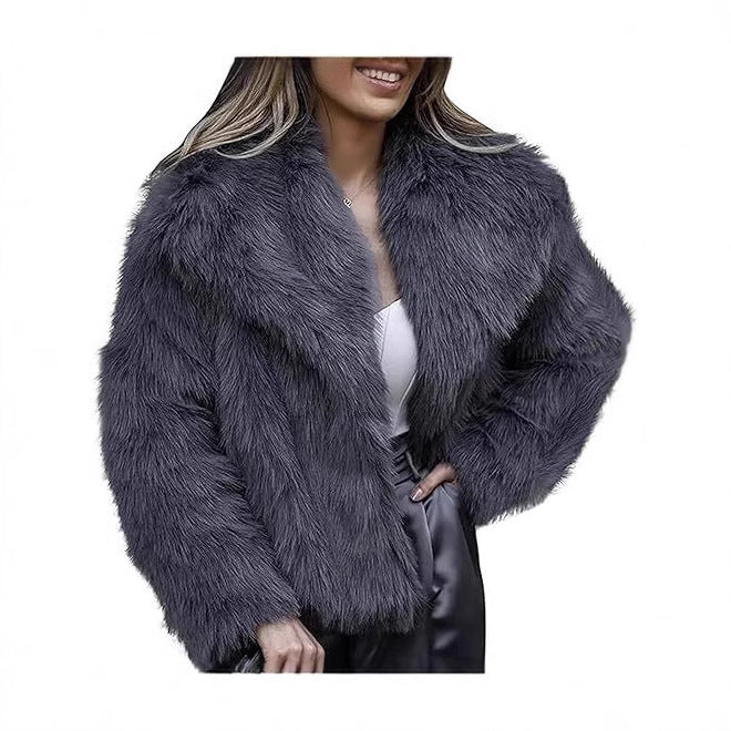 Luxuriöse Kunstfelljacke – Eleganz trifft auf Wärme