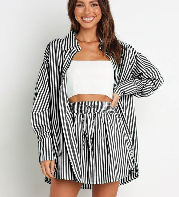 Christelle | Gestreiftes Co-Ord Set für Frauen