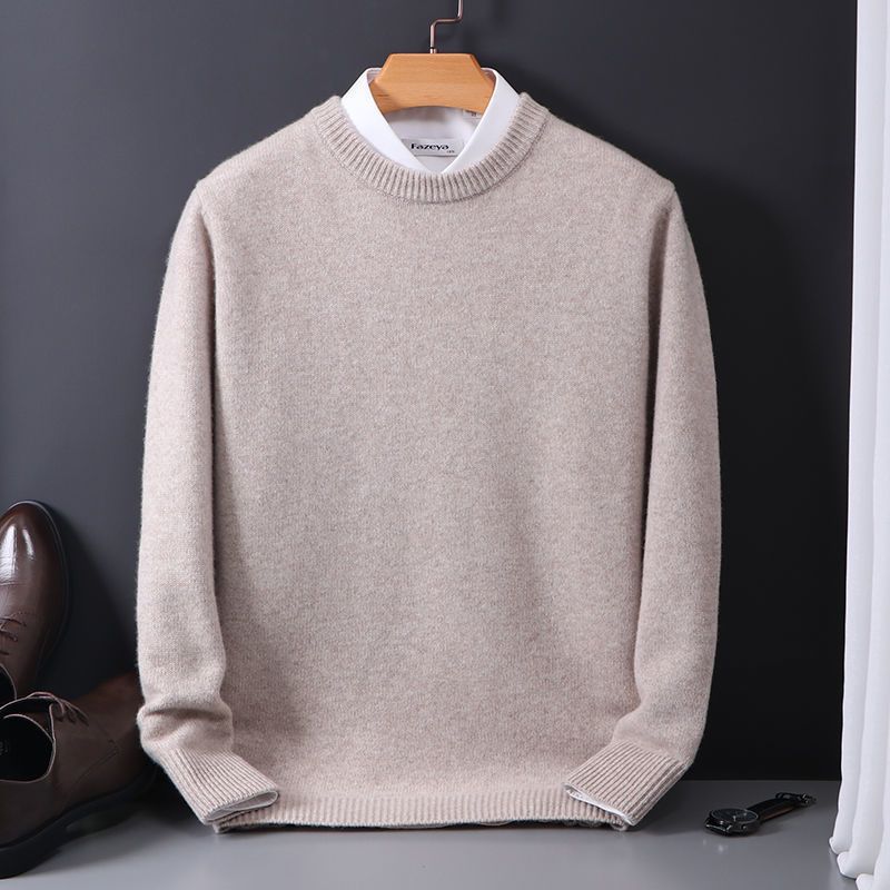 Klassischer Rundhals Pullover für Herren – Eleganter Strickpullover für Alltag & Büro
