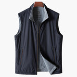 Luka | Schlank geschnittene Bodywarmer Schwarze Zip up Weste