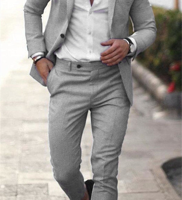 Eleganter Herrenanzug Zweiteilig – Schmal geschnittenes Sakko mit Hose für Business und besondere Anlässe