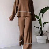 Elegantes Zweiteiler Set mit Pullover und Hose – Moderner Freizeitlook