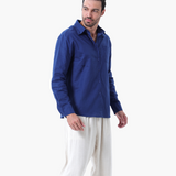 Nicholas | 3-teiliges Old Money Sommer-Outfit mit Leinenhemd, hose & Wildleder-Loafer