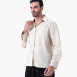 Kai | Lightweight Langarm Herren Sommer Leinenhemd