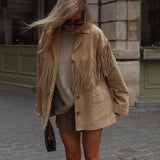 Dakota | Wildleder-Fransenjacke – Boho-Chic trifft auf Western-Style