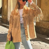 Dakota | Wildleder-Fransenjacke – Boho-Chic trifft auf Western-Style