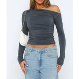 Käthe | Schickes Twisted Long Sleeve Top für Frauen