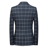 Milano | Eleganter Karo-Blazer in Dunkelblau