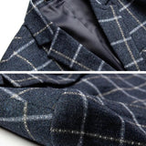 Milano | Eleganter Karo-Blazer in Dunkelblau