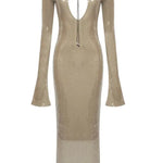 Olivia | Beiges Kleid Zendoo.de