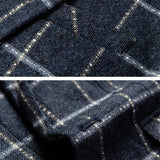 Milano | Eleganter Karo-Blazer in Dunkelblau