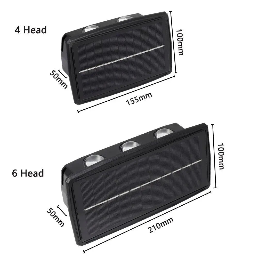 PristineLuxe - Solar LED Buitenwandlamp - Waterdicht Zendoo.de