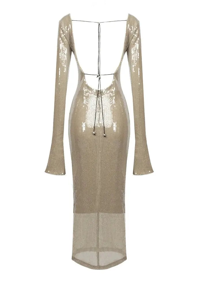 Olivia | Beiges Kleid Zendoo.de