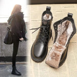 Winterstiefel aus schwarzem Leder - Delphine Zendoo.de