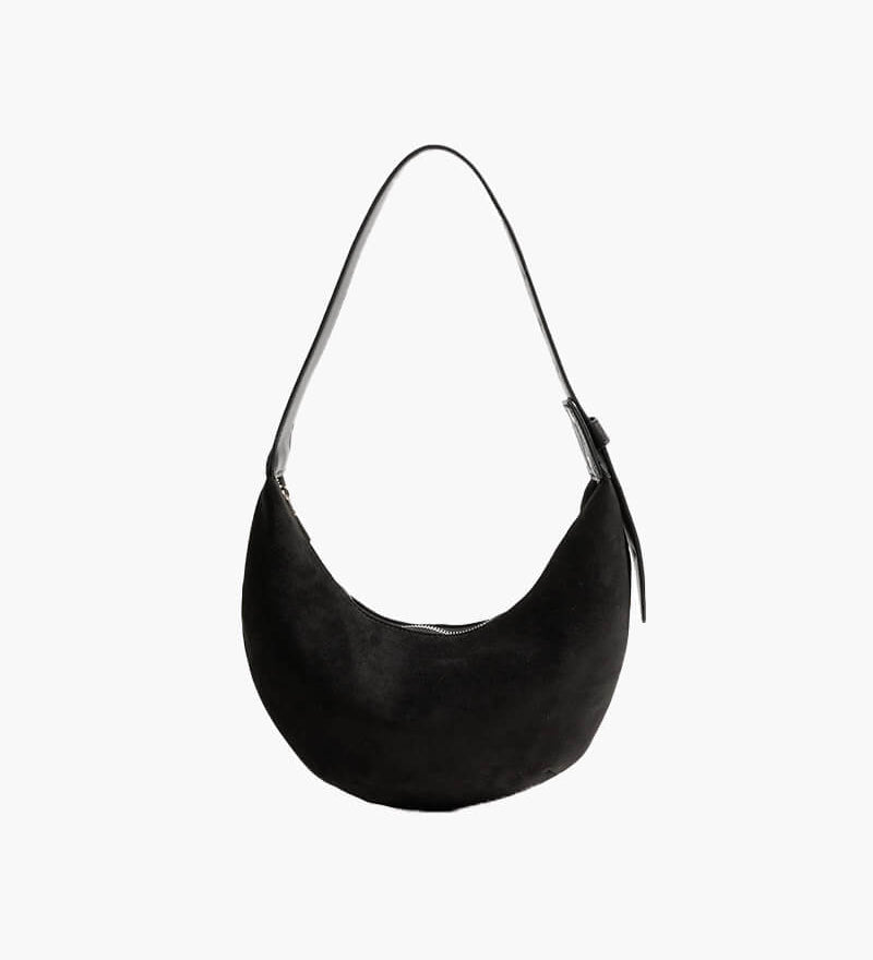 Lene | Halbmond-Tasche aus Wildleder