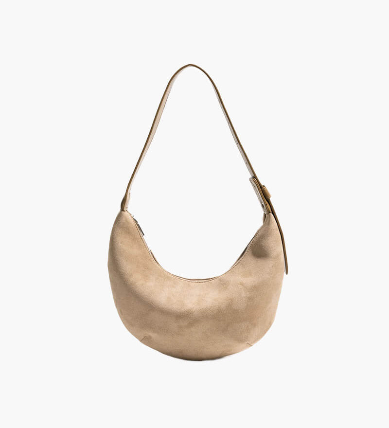 Lene | Halbmond-Tasche aus Wildleder