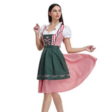 Oktoberfest Dirndl Damen – Traditionelles Trachtenkleid mit Schürze