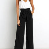 Gudrun | Elegante Stoffhose mit Schleife