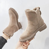 Jayleen | Winter Velvet Plüschstiefel Zendoo.de