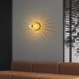 Design Glas Wandleuchte – Moderne Wandlampe mit Strahlen-Effekt