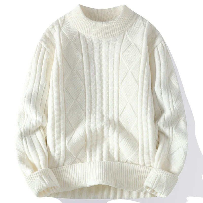 Dorian | Luxuriöser Herrenpullover mit Diamantmuster