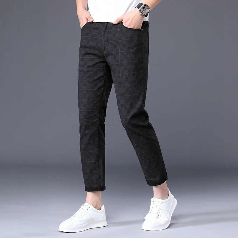Patrick | Trendy Kariertes Slim Fit Hosen für Herren Freizeit & Stylisch