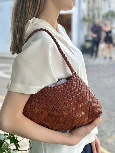 Liese | Schultertasche mit geflochtenem Design
