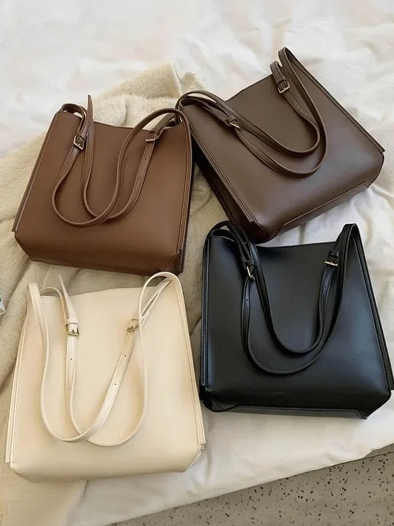 Stella | Minimalistische Schultertasche aus Kunstleder