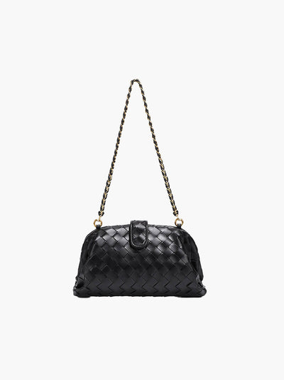 Tessa | Geflochtene Damen-Tasche mit Kettenriemen