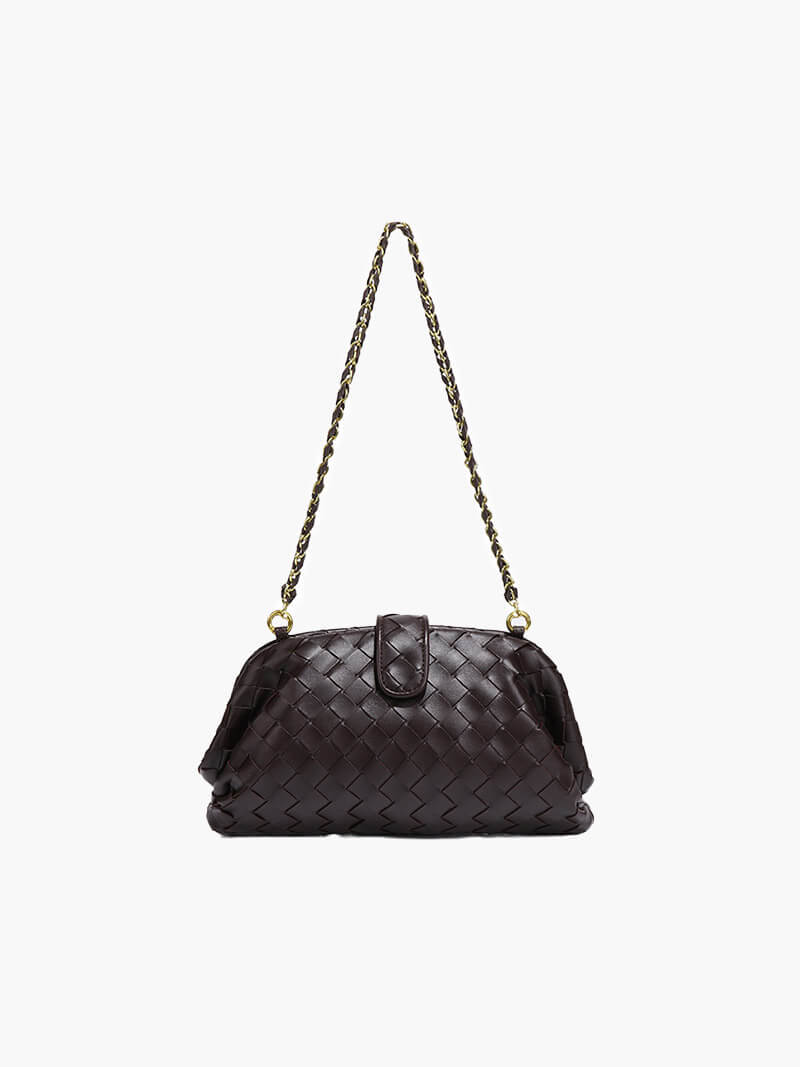 Tessa | Geflochtene Damen-Tasche mit Kettenriemen