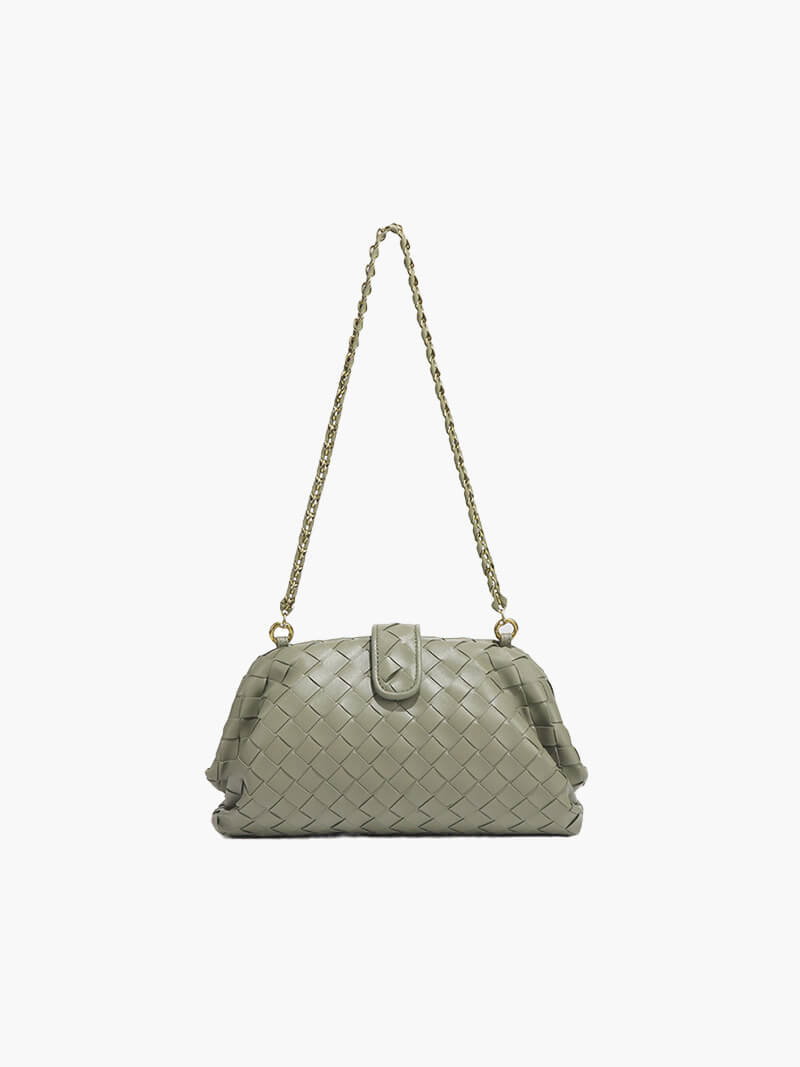 Tessa | Geflochtene Damen-Tasche mit Kettenriemen