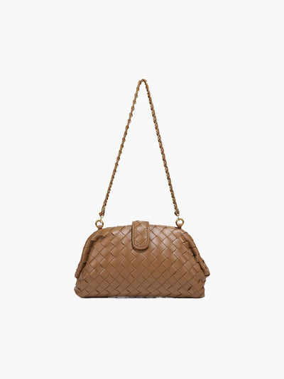 Tessa | Geflochtene Damen-Tasche mit Kettenriemen