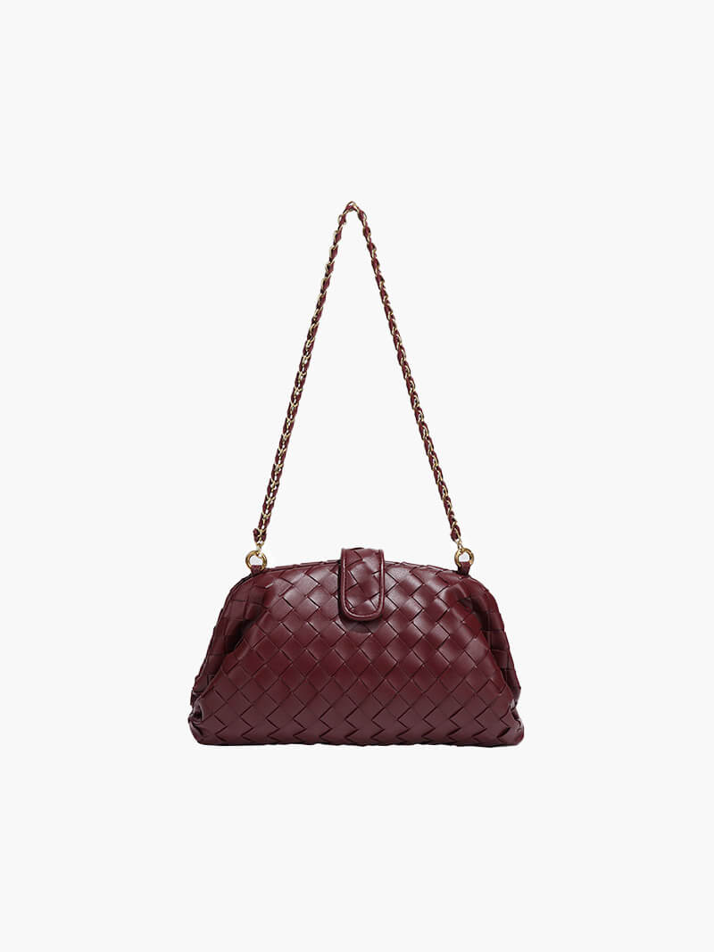 Tessa | Geflochtene Damen-Tasche mit Kettenriemen