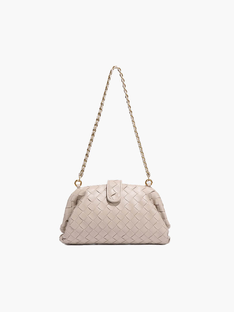 Tessa | Geflochtene Damen-Tasche mit Kettenriemen