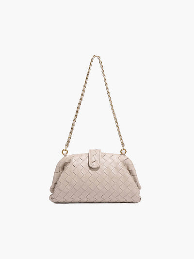 Tessa | Geflochtene Damen-Tasche mit Kettenriemen
